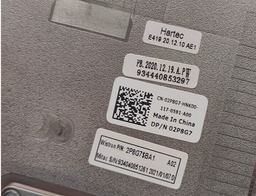 Dell Latitude 5520 Bottom Base 02P8G7 - 03C21P